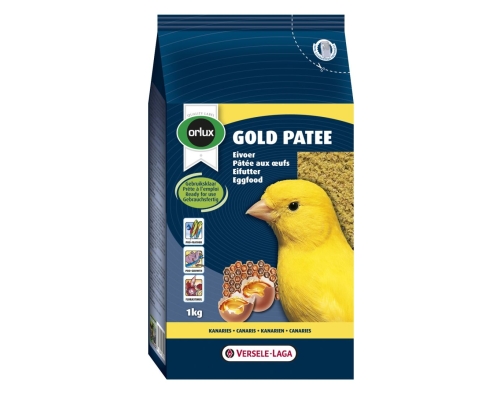 Versele Laga-Orlux Gold Patee Canaries yellow 1kg - pokarm jajeczny mokry dla żółtych kanarków